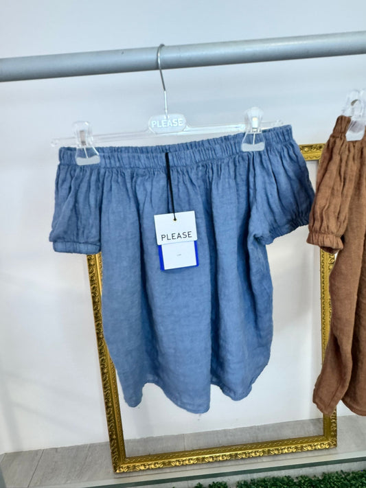 Camicie blu/tabacco Please