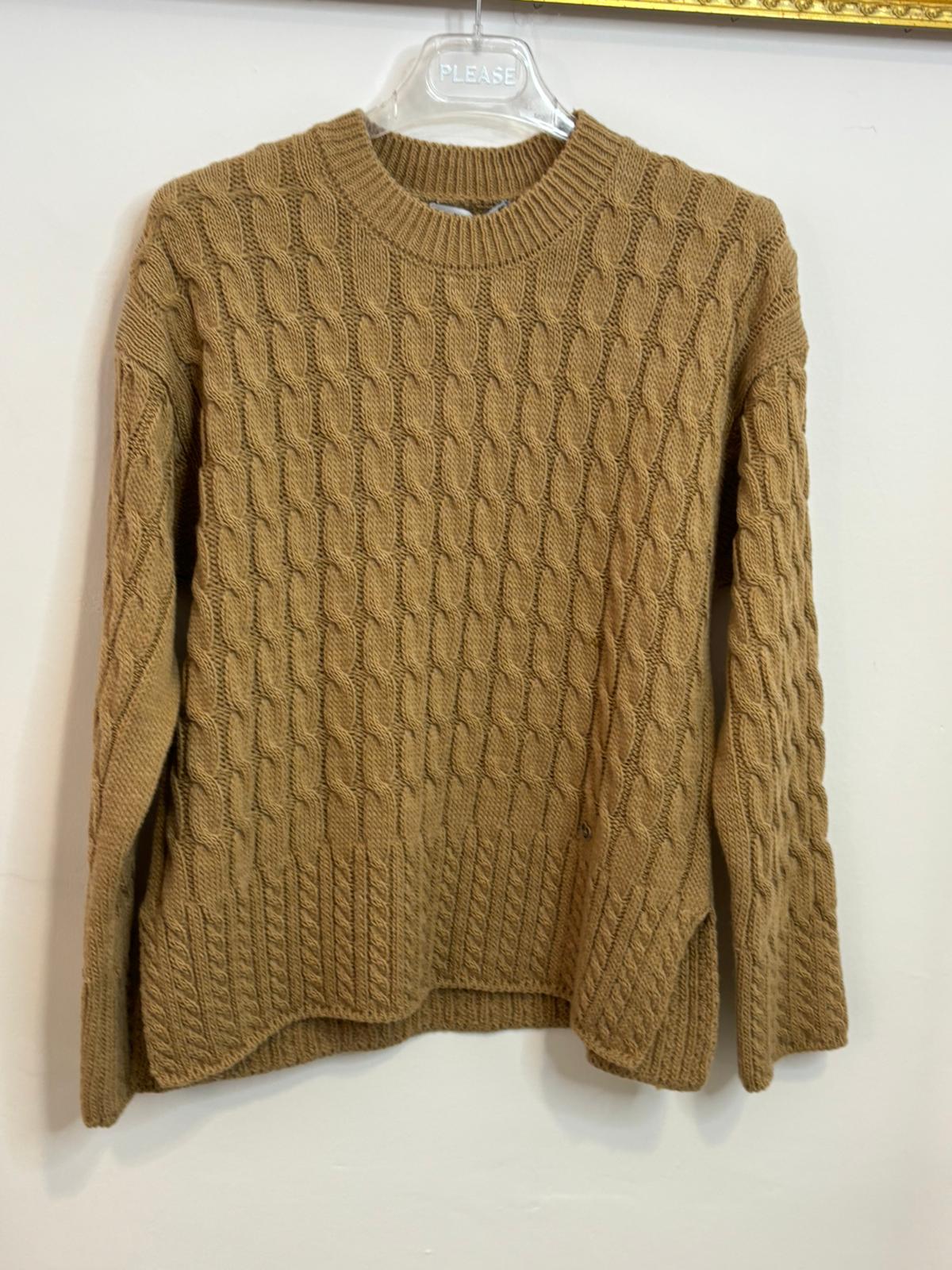 Maglioni cammello/blu Please