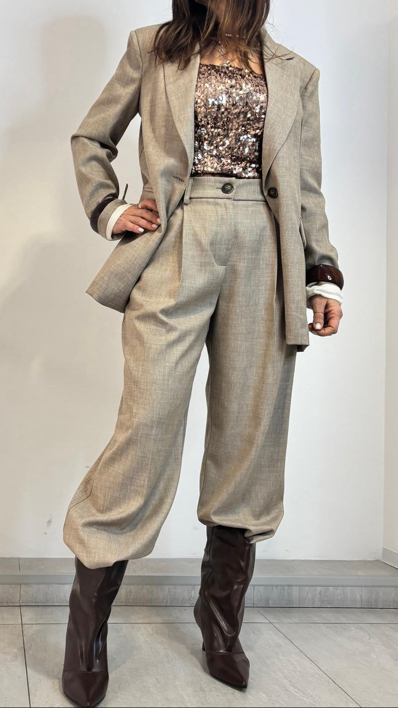 Giacca Tailleur sabbia - Philia Loft