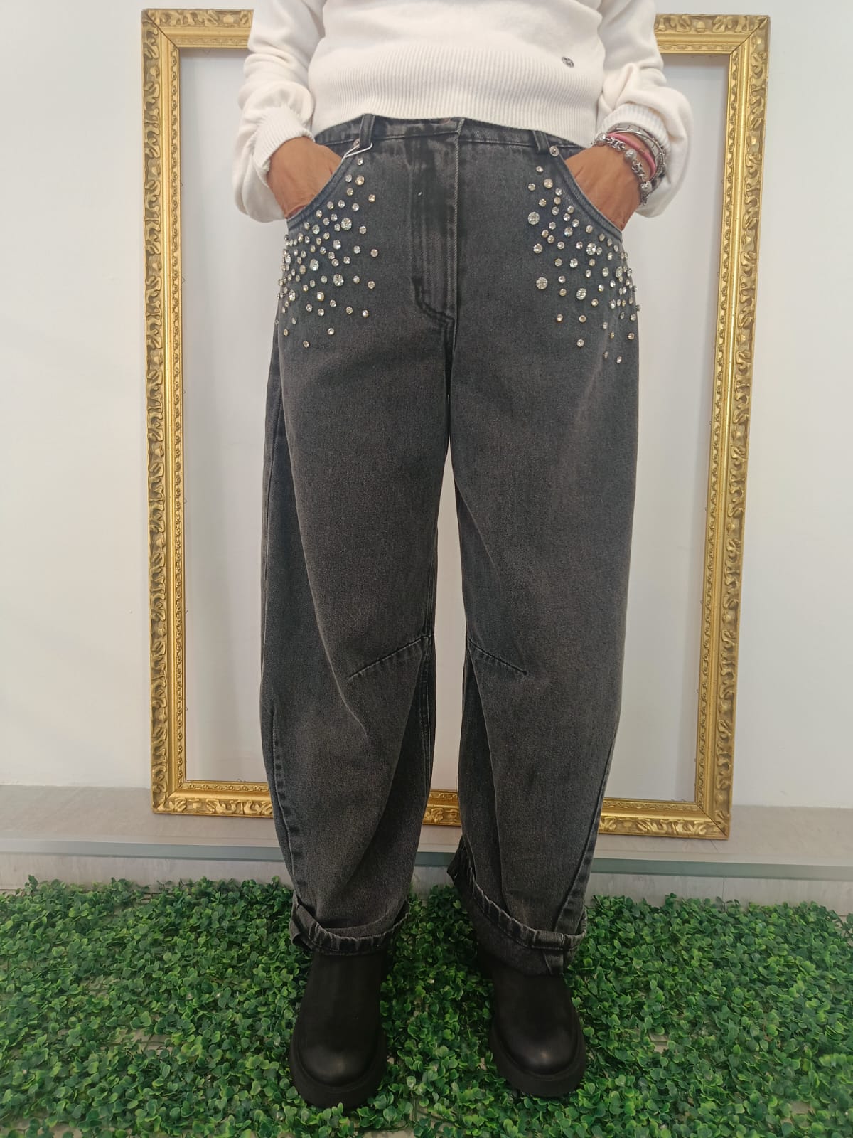 Pantalone nero Motel