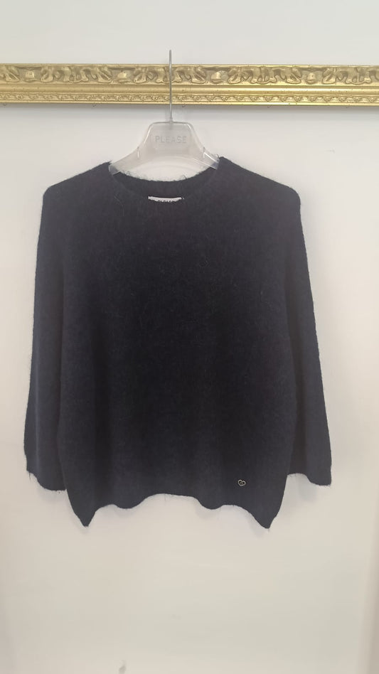 Maglione panna/rosa/blu Please