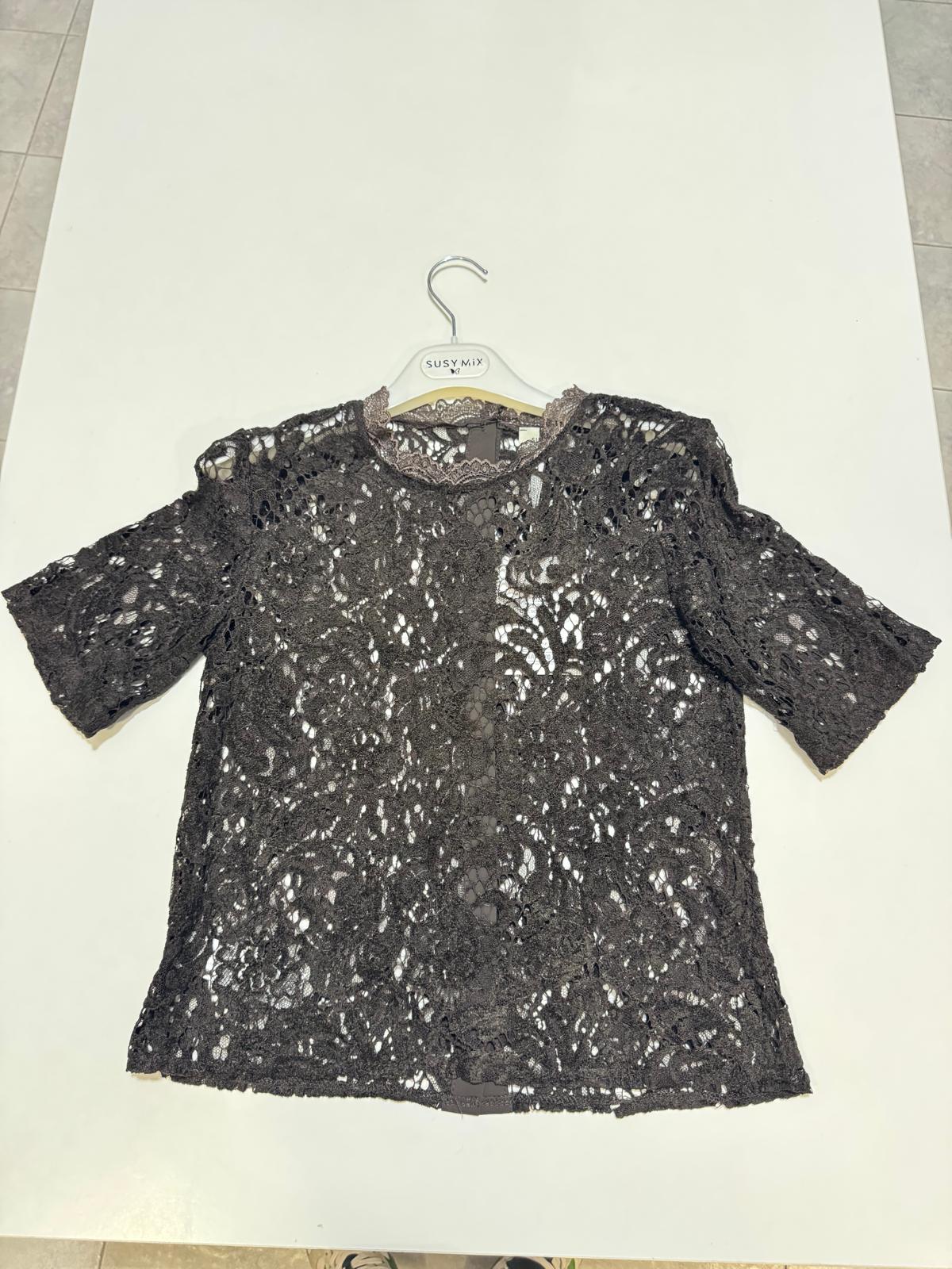 Maglia crema/moro Susy Mix