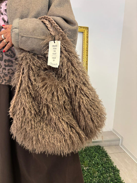 Borsa eco-mongolia taupe Souvenir