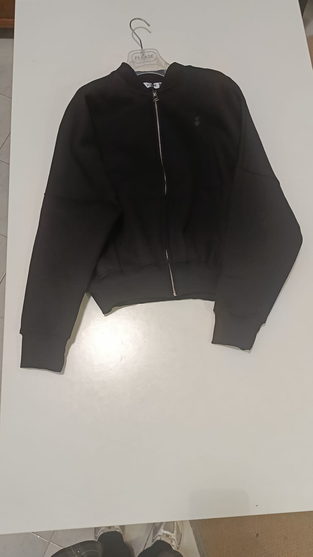 Giacca in tuta con zip marrone/nero Please