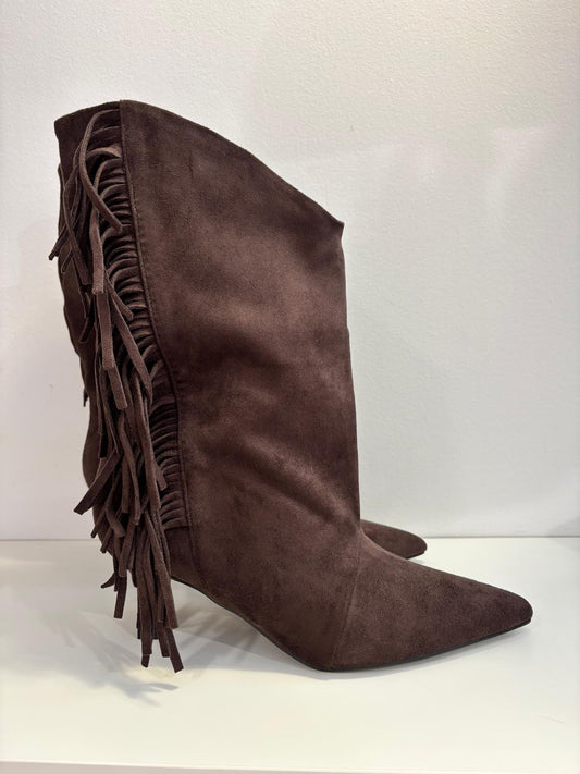 Stivaletto Susy Mix con Frange in Camoscio