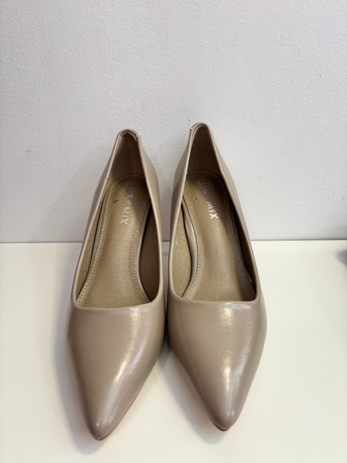 Décolleté Susy Mix in Pelle Tortora | Scarpe Eleganti Donna