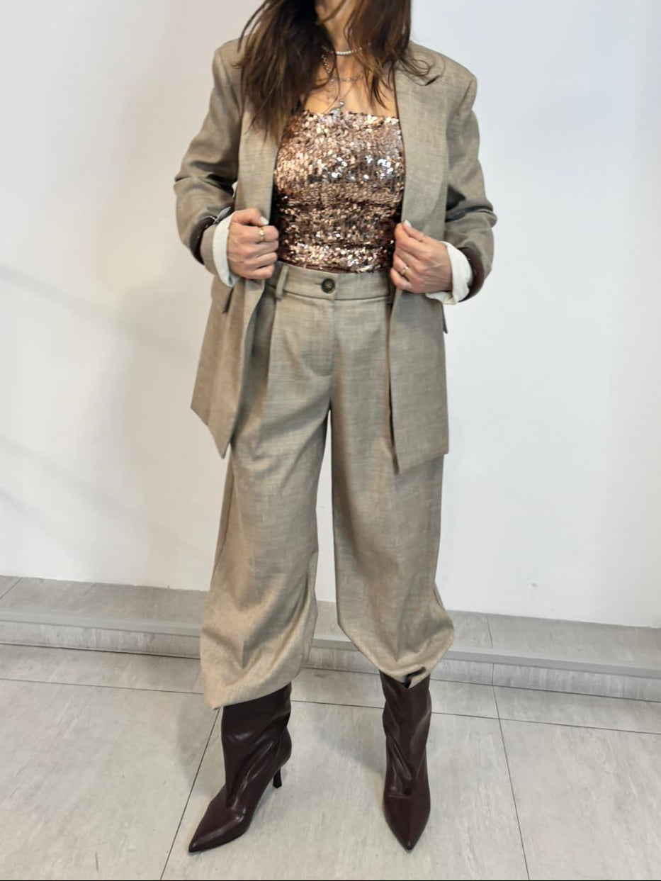 Tailleur Completo Philia Loft - Giacca e Pantalone sabbia