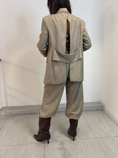 Giacca Tailleur sabbia - Philia Loft